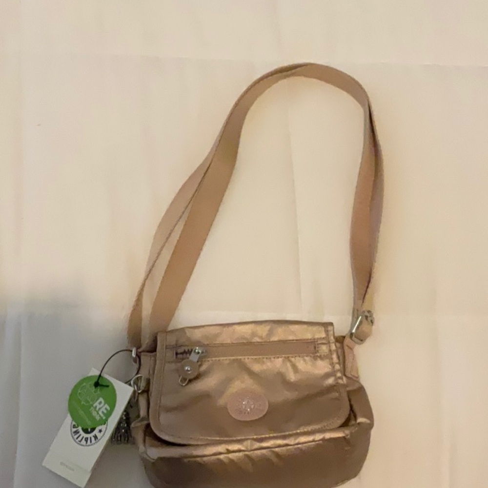 Rose gold kipling bag